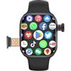 XINDADA CD99 S16 4G Smart Watch Android System with SIM Card GPS WiFi Camera Smartwatch for Men Women 2.26 AMOLED Screen GoooglePlay (4GB 64GB,Black)