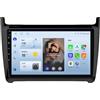 7SIMO 【 8+256GB】Autoradio Android 13 per VW Polo 2008-2020 con Carplay e Android Auto Wireless - Autoradio Touchscreen Navigatore da 9" Pollici - WiFi GPS SWC (8+256GB)