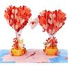 CUT POPUP.COM CUTPOPUP Coppia Corgi - Biglietto san Valentino, Biglietto Anniversario, Biglietto Auguri Matrimonio, 3D Biglietto Auguri Compleanno per Lui Sua Moglie Marito Coppia (Corgi Couple) LO167IT