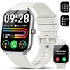 Motast Smartwatch Uomo Donna, 1.96 Orologio Smartwatch con Effettua/Risposta Chiamate, 112+ Sportive Smart Watch con Contapassi, Sonno/Cardiofrequenzimetro, IP68 Fitness Tracker per iOS Android, Bianco