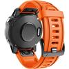 ANBEST Cinturino per Garmin Fenix 6S Pro/7S Pro/5S, 20 mm, cinturino in silicone Quick Fit per Fenix 7S/6S/5S Plus/Epix Pro 42 mm/Descent MK2S/D2 Delta S (arancione)