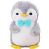 Aurasky Peluche Pinguino Bambola, 25cm Pinguino Peluche Giocattolo, Pinguino con Blu Papillon Pupazzo Decorazioni Regalo per Bambini Adulti e Fans