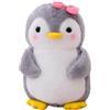 Aurasky Peluche Pinguino Bambola, 25cm Pinguino Peluche Giocattolo, Pinguino con Rosa Papillon Pupazzo Decorazioni Regalo per Bambini Adulti e Fans