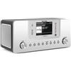 TechniSat DIGITRADIO 574 IR - Radio Internet stereo (DAB+, FM, WLAN, streaming audio Bluetooth, display a colori da 4 pollici, USB, AUX in, jack per cuffie, sveglia, 10 Watt, app/telecomando) argento