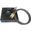 Dynavox cavo stereo RCA di alta gamma, cavo RCA premium con schermatura multipla, rame ad alta purezza, connettori placcati in oro 24k, 0,6m