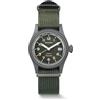 BODERRY Orologio uomo 38mm in titanio, automatico, militare, funzione giorno/data, impermeabile 100M, cinturino in nylon, movimento giapponese NH35 e corona a vite — LANDMASTER