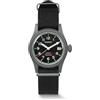 BODERRY Orologio uomo 38mm in titanio, automatico, militare, funzione giorno/data, impermeabile 100M, cinturino in nylon, movimento giapponese NH35 e corona a vite — LANDMASTER