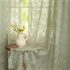YJ YANJUN Tende in pizzo verde salvia, lunghezza 160 cm, per camera da letto, 2 pannelli, eleganti tende semitrasparenti ricamate per soggiorno, sala da pranzo, decorazione pasquale, set da 1 paio, 132 x 160 cm