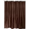 MSV, Tenda da Doccia, Poliestere, Rivestimento Antibatterico, Anelli Inclusi, Lavabile a 30°, Tenda da Bagno in Tessuto Impermeabile, Lavabile in Lavatrice, Cioccolato, 180 x 200 cm