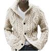 Générique Cardigan Uomo Autunno Inverno Taglio Aderente A Maniche Lunghe Morbido E Confortevole Maglione Invernale Maglia Con Tasche Cardigan in Lana A Maglia