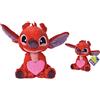 Simba Disney - Lilo & Stitch - Leroy con cuore 25 cm, Peluche, a partire da 0 anni