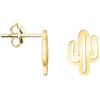 SOFIA MILANI - Orecchini Donna Argento 925 - Placcati in Oro - Orecchini a Perno a Cactus - 21025