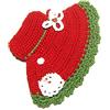 Crochet by Patty Presina di Natale ad uncinetto rossa a forma di cappellino 12.5x18 cm (37NT) - Made in Italy
