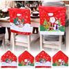 Snarflun Coprisedia Natalizi 4 Pezzi Coprisedie Cappello di Babbo Natale Rosso, Coprisedie Natalizie, Copri Sedie Natale, Addobbi Natale per Casa, Decorazione Natalizia Festa e Cene (60 × 50cm)