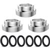 CNYMANY 3 Pezzi Corredo Dell'Adattatore Del Rubinetto, CNYMANY Maschio M22mm a Maschio M32mm Kit adattatore per aeratore da cucina adattatore per rubinetto del lavandino Tubo standard per filtro dell'acqua