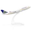 QIYUMOKE 1/400 Boeing 747 Modello di Aereo in Metallo Pressofuso con Supporto (6 pollici) - Aereo Modello di Linea per Appassionati di Aviazione Regalo