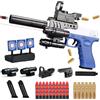YeahBoom Pistola giocattolo per bambini, giocattolo morbido bullet gun M416, pistola in schiuma, ricarica manuale, pistola morbida per 12 + regali per bambini