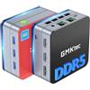 GMKtec G2 Plus Mini PC Intel Twin Lake N150 (Upgraed N100, Beat N100/N95) fino a 3,6GHz, Mini Computer 12GB LPDDR5 RAM 256GB SSD USB3.2 * 3/WiFi 6/BT5.2/2*HDMI/1*DP/1*RJ45/TF Card Slot/Micro PC