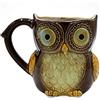 Taisuko Carino Gufo Tazza di caffè 12 Once per caffè tè Mattina caffè Tazza in Ceramica (Marrone)