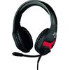 Konix Mythics Cuffie gaming con cavo Nemesis per Nintendo Switch - Microfono a 45° - Cavo da 1,5 m - Connettore Jack da 3,5 mm - Nero e rosso
