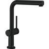 hansgrohe Talis M54 Miscelatore cucina monocomando 270, bocca d'erogazione estraibile, 1 getto, nero opaco, 72808670