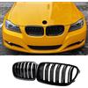 Jinpengyong Griglia Anteriore per BMW 3er E90 E91 - Doppio Rene Frontale Di Ricambio in ABS Nero Lucido (2009-2011)
