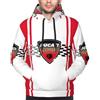 KVHSVEGO Compatible with Ducati Felpa con Cappuccio da Uomo, Maglia, Maglione a Maniche Lunghe con Pullover Casual Tascabile