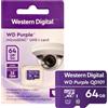 Western Digital WD Purple SC QD101 64GB Scheda MicroSDXC UHS-I U1 Classe 10 Videosorveglianza