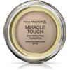 Max Factor Fondotinta Miracle Touch, formula nuova e migliorata, SPF 30 e acido ialuronico, 55 beige fard