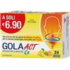 Linea Act Gola Act Miele Limone Integratore per la Gola 24 Compresse Orosolubili