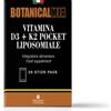 Promopharma Botanical Mix Vitamina D3 + K2 Pocket Liposomiale Integratore Per Ossa e Sistema Immunitario 20 Stick