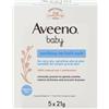 Aveeno Baby Bustine Con Polvere Da Bagno All'Avena Per Pelli Secche e Sensibili 5 Sacchetti da 21 g