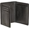 Lavalen Portafoglio Uomo Pelle Vera - Portamonete Uomo Elegante con Blocco RFID - Porta Carte di Credito Grande Verticale - Wallet for Men - Portafoglio Slim con Portamonete - Idee Regalo Papá.