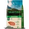 BRAVERY Crocchette pollo per cani, 4 kg, taglia L/M
