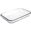 IBILI 480730 Teglia da forno in cristallo, rettangolare, vetro, trasparente, 30 x 18 x 5 cm