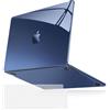 MOSISO Cover Compatibile con MacBook Air 13,6 Pollici 2025 2024 2023 2022 A3240 A3113 A2681 M4 M3 M2 per Air 13 Pollici Custodia,Supera Bellezza Naturale Case Rigida&Copritastiera,Cristallo Mezzanotte