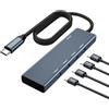 Wowfast Hub Usb 5 IN 1, Wowfast adattatore multiporta HUB USB-C, Hub Usb C 3.2, Docking Station Usb C, HUB da Usb C a USB Type-C, lunghezza cavo 60 cm con15 Pro/Max