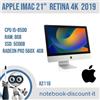 Apple iMac 21,5" 2019 RETINA DISPLAY 4K A2116 i5-8500 8gb Ram 500gb SSD RADEON