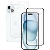 PanzerGlass Custodia telefono trasparente & pellicola protettiva | PanzerGlass™ | iPhone 15 Plus