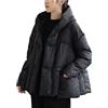 WSPDSD Inverno Donna Oversize 90% Piumino D'anatra Bianco Cappotto Donna Con Cappuccio Caldo Giacca Cachi Corta Autunno Tasca Neve Capispalla - Nero,S