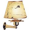 IDEAMARE LAMPADE LAMPADA DA PARETE IN OTTONE LUCIDO CON TIMONE mm. 370x260 - LINEA MARE