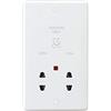 Knightsbridge CU8900N plastica Bianca, Bordo Curvo, Shaver Socket