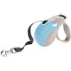 Ferplast Guinzaglio retraibile per cani AMIGO TAPE S, Fettuccia allungabile, 5 m, max 15 kg, Azzurro