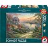 Schmidt Spiele Thomas Kinkade 58785-Puzzle da 1000 pezzi, motivo: New England Harbor, Multicolore, 58785