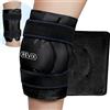 REVIX Borsa per il ghiaccio XL per il recupero dopo la sostituzione del ginocchio, impacco freddo con compressione per disagio e affaticamento, gel avvolgente su tutto il