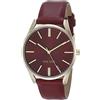 Nine West - Orologio da polso da donna, Borgogna/Oro