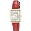 Anne Klein - Orologio da donna con cinturino effetto coccodrillo, impreziosito da cristalli, AK/3822, Rosso/Oro