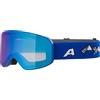 ALPINA FERNIE Q-LITE - Occhiali da sci OTG, a specchio, con rinforzo di contrasto e polarizzati, con protezione UV al 100%, per adulti, colore nero opaco, taglia unica