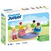 Playmobil Junior 71701 Giostra per bambini, inclusi sedili girevoli, giocattolo sostenibile realizzato in plastica a base vegetale, giocattolo per bambini dai 12 mesi in su