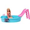 Barbie Playset Bambola con Piscina e Accessori, Giocattolo per Bambini 3+ Anni, GHL91